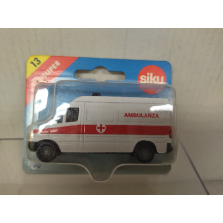 MERCEDES-BENZ SPRINTER AMBULANZA /apx 1:64 SIKU 13 OPEN BLISTER