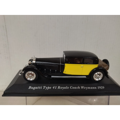 BUGATTI 41 1929 ROYALE COACH WEYMANN CLASSIC CARS 1:43 ALTAYA IXO