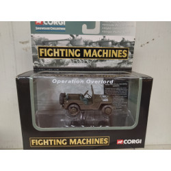 JEEP WILLYS MB US ARMY OVERLORD WW 2 FIGHT MACHINES apx 1:72/76 CORGI