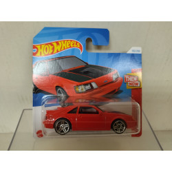 FORD MUSTANG 1984 SVO RED 2/10 THEN NOW 1:64 HOT WHEELS