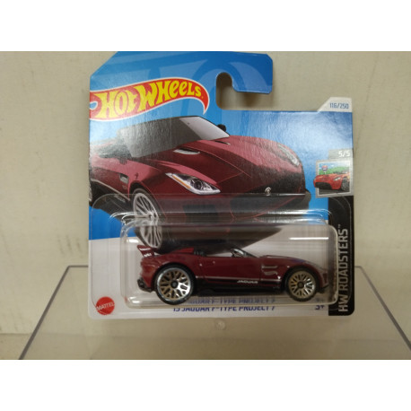 JAGUAR F-TYPE 2015 PROJECT 7 RED 5/5 ROADSTERS 1:64 HOT WHEELS