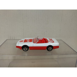 CHEVROLET CORVETTE CONV RALLY CAR CM-1 COKE COCA-COLA apx 1:64 MAISTO/EDOCAR BOX