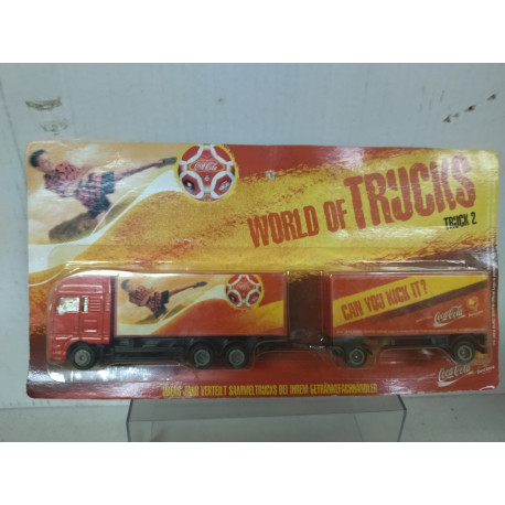 TRUCK + TRAILER COCA-COLA WORLDS OF TRUCKS 1:87 H0