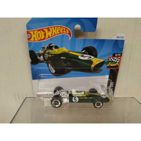 LOTUS TYPE 49 1967 FORMULA F1 8/10 RACE DAY 1:64 HOT WHEELS