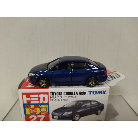 TOYOTA COROLLA AXIO BLUE 1:63/apx 1:64 TOMICA 27