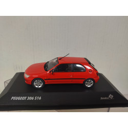 PEUGEOT 306 S16 VALLELUNGA RED 1:43 SOLIDO S4311403