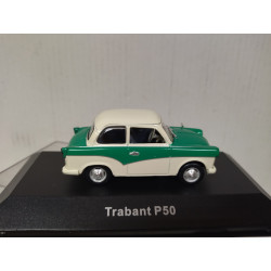 TRABANT P50 GREEN/WHITE DDR-AUTO KOLLECTION 1:43 ATLAS IXO