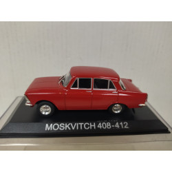 MOSKVITCH 408-412 RED RUSSIAN CARS 1:43 DeAGOSTINI IXO