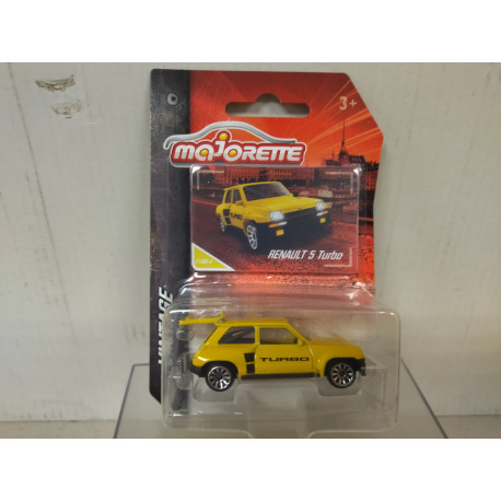 RENAULT 5 TURBO YELLOW VINTAGE 1:64 MAJORETTE