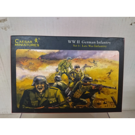 GERMAN INFANTRY WW 2 SET 1 LATE WAR 1:72 CAESAR MINIATURES