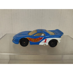 CHEVROLET CAMARO 1993 BLUE/WHITE 1:64 HOT WHEELS CHINA NO BOX