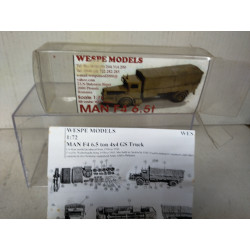 MAN F4 6,5 ton GERMAN TRUCK WW 2 RESIN KIT 1:72 WESPE