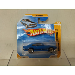 FORD MAVERICK 1971 GRABBER BLUE 1:64 HOT WHEELS VINTAGE