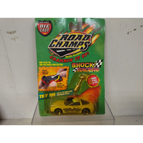 CHEVROLET CORVETTE 2000 SHOCK RACERS 1:64 ROAD CHAMPS