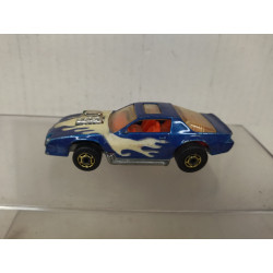 CHEVROLET CAMARO Z/28 GLOW BLUE 1:64 HOT WHEELS MALAYSIA VINTAGE NO BOX