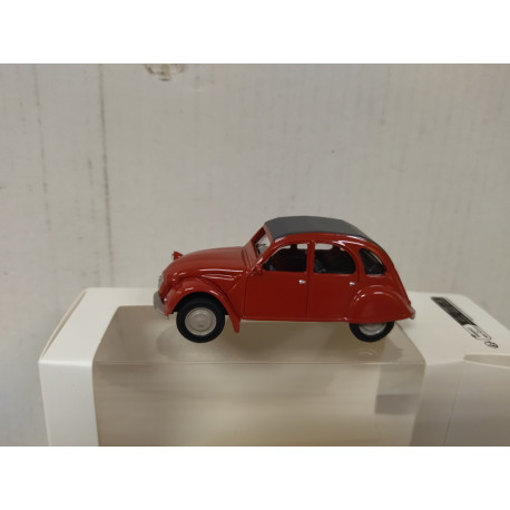 CITROEN 2CV RED WHITE BOX apx 1:64 NOREV 3 INCHES (7,5cm)