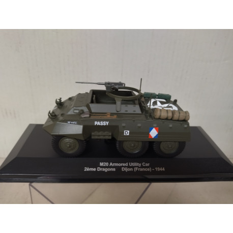 M20 1944 UTILITY ARMOURED CAR 2eme DRAGONS DIJON FRANCE WW 2 1:43 ALTAYA IXO