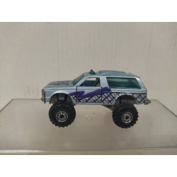 CHEVROLET BLAZER 4X4 BLUE 1:64 HOT WHEELS MALAYSIA VINTAGE NO BOX