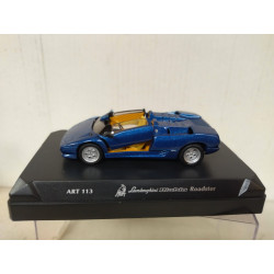 LAMBORGHINI DIABLO ROADSTER BLUE 1:43 DETAIL CARS ART 113