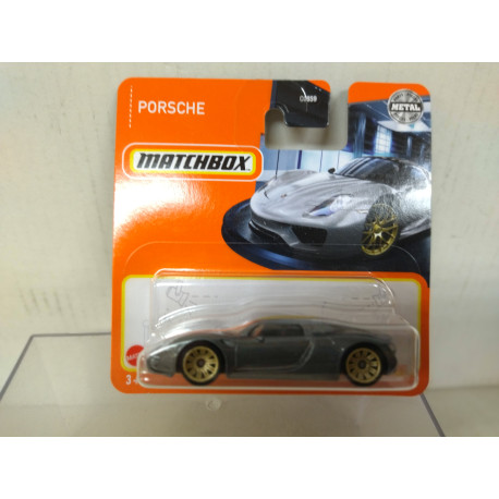 PORSCHE 918 SPYDER GREY 1:64 MATCHBOX