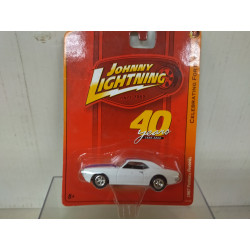 PONTIAC FIREBIRD 1967 WHITE 40 YEARS 1:64 JOHNNY LIGHTNING