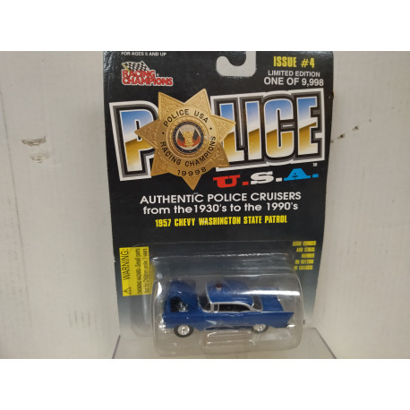 CHEVROLET 1957 USA POLICE WASHINGTON STATE PATROL 1:64 RACING CHAMPIONS