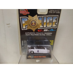 FORD COUPE 1950 USA POLICE ILLINOIS STATE PATROL 1:64 RACING CHAMPIONS