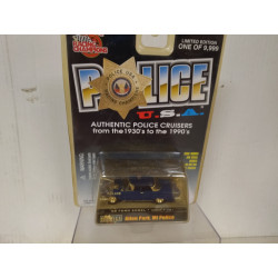 FORD EDSEL 1958 USA POLICE ALLEN PARK 1:64 RACING CHAMPIONS