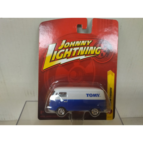 VOLKSWAGEN T1 1965 TRANSPORTER TOMY BLUE/WHITE 1:64 JOHNNY LIGHTNING