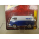 VOLKSWAGEN T1 1965 TRANSPORTER TOMY BLUE/WHITE 1:64 JOHNNY LIGHTNING