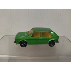 VOLKSWAGEN GOLF 1 GREEN 1:60/apx 1:64 MAJORETTE 210 NO BOX