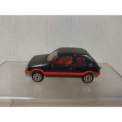 PEUGEOT 205 GTi BLACK 1:53/apx 1:64 MAJORETTE 281 NO BOX