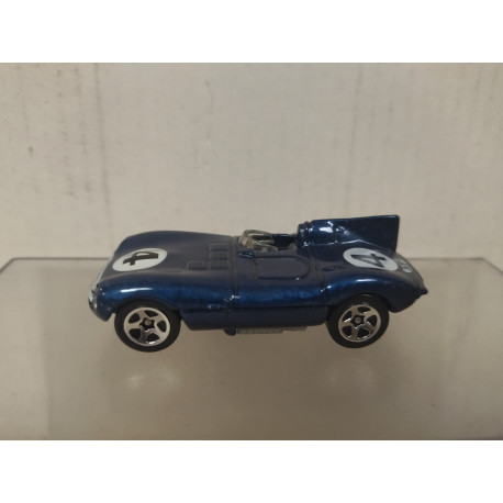 JAGUAR D-TYPE BLUE n4 apx 1:64 HOT WHEELS MALAYSIA NO BOX