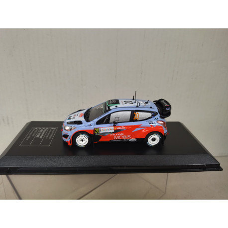 HYUNDAI i20 WRC 2015 RALLY ITALIA SARDEGNA PADDON 1:43 DIECAST CLUB IXO