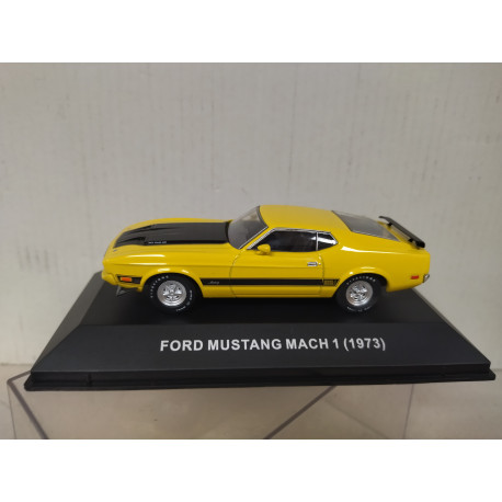 FORD MUSTANG 1973 MACH 1 YELLOW MUSTANG-AMERICAN CARS 1:43 ALTAYA IXO