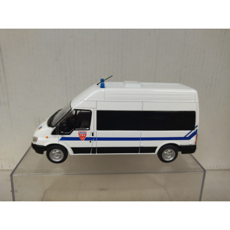 FORD TRANSIT 2000 MINIBUS CRS POLICE NATIONALE 1:43 IXO DeAGOSTINI