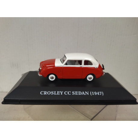 CROSLEY CC 1947 SEDAN RED/WHITE MICROCARS 1:43 ALTAYA IXO