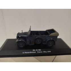 Kfz.15 HORCH 901 1940 6 Pz DIV FRANCE WW 2 1:43 ALTAYA IXO DEFECT/NO RETRO