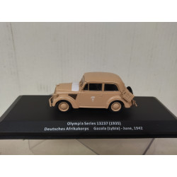 OPEL OLYMPIA 1st GEN SERIES 13237 1942 DAK GERMANY WW 2 1:43 ALTAYA IXO