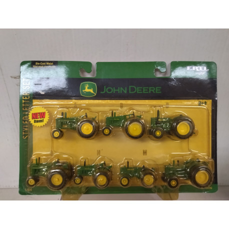 JOHN DEERE TRACTOR SET OF 7 MODEL A/B/D/G/H/M/R 1:64 REVELL