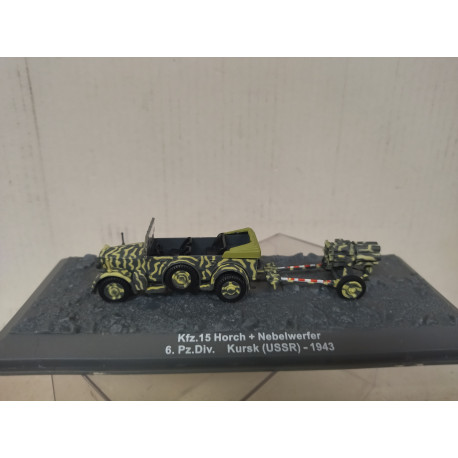 Kfz.15 HORCH + NEBELWERFER 1943 6 Pz Div GERMANY WW 2 1:72 ALTAYA IXO