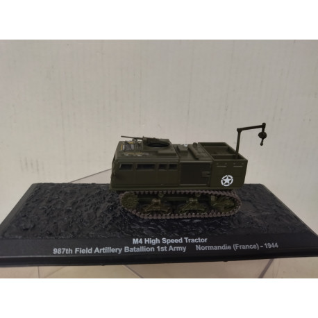 M4 1944 HIGH SPEED TRACTOR 987th FIELD ART BAT 1st ARMY US ARMY WW 2 1:72 ALTAYA IXO