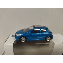 PEUGEOT 207 MI-VIE BERLINE 3P BLUE apx 1:64 NOREV 3 INCHES (7,5cm)