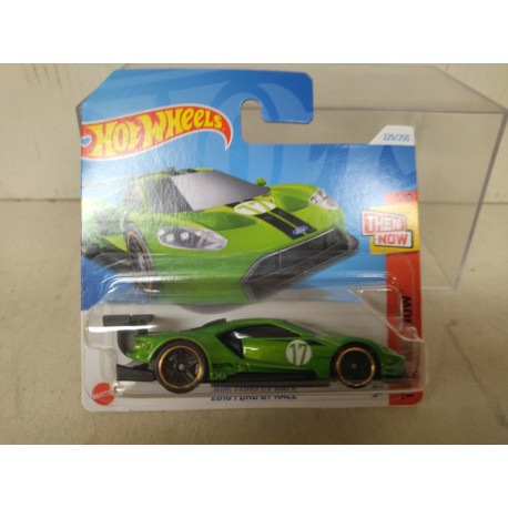 FORD GT 2016 RACE GREEN 7/10 THEN NOW 1:64 HOT WHEELS