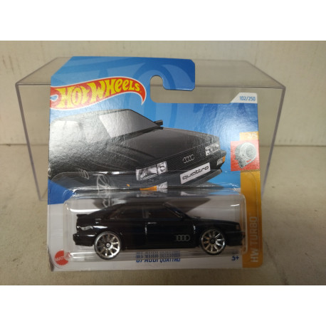 AUDI QUATTRO 1987 BLACK 2/5 TURBO 1:64 HOT WHEELS