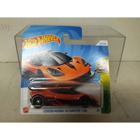 GORDON MURRAY AUTOMOTIVE T.50s ORANGE 7/10 EXOTICS 1:64 HOT WHEELS