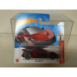 MCLAREN P1 RED 1/5 QUARTER MILE HEROES 1:64 HOT WHEELS