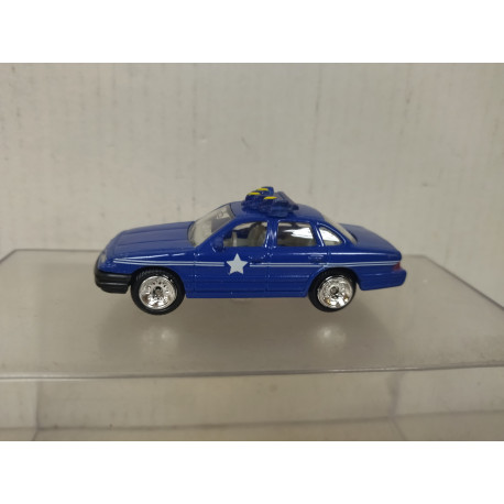 FORD CROWN VICTORIA 1998 POLICE BLUE apx 1:64 EDOCAR BOX