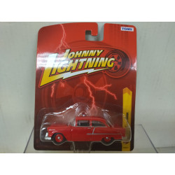 CHEVROLET SEDAN 1955 FIRE RED 1:64 JOHNNY LIGHTNING