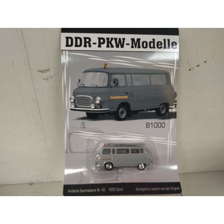 BARKAS B1000 FERNMELDEWESEN GREY DDR-PKW-MODELLE 1:64 GRELL